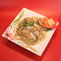NỘM HOA CHUỐI ỐC DÁT VÀNG